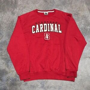 Men's Stanford Cardinal Size Large Red Crewneck Sweatshirt Stadium Athletics